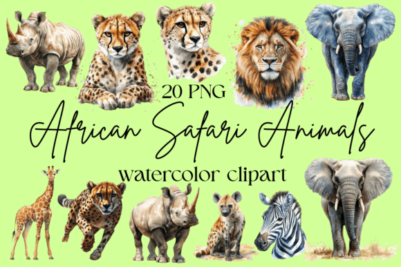 Download African Safari Animals Clipart - Safari Collection