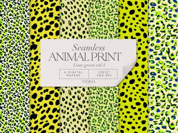 Download Lime Green Safari Animal Print Paper - Safari Collection