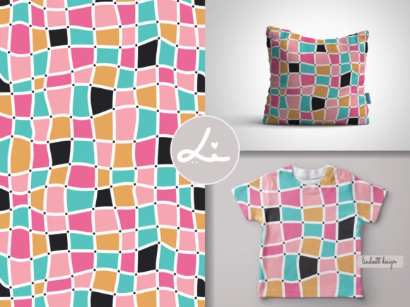 Download Mosaic Seamless Pattern, Retro Squares - Mosaic Collection