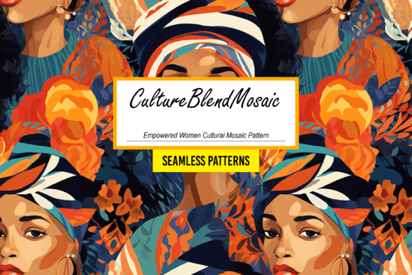 Download Empowered Women Cultural Mosaic Pattern - Mosaic Collection