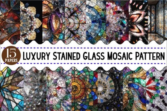 Download Luxury Stained Glass Mosaic Pattern - Mosaic Collection