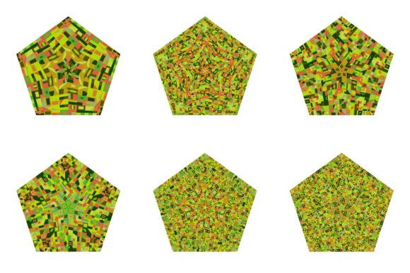 Download 6 Mosaic Pentagon Designs - Mosaic Collection