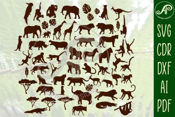 Download Safari Animals SVG Bundle 54 Designs - Safari Collection