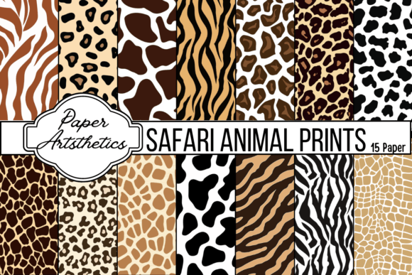Download Safari Animal Print Digital Paper - Safari Collection