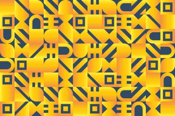 Download Yellow and Dark Blue Mosaic Pattern - Mosaic Collection
