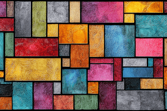 Download Textured Glass Mosaic Pattern Art - Mosaic Collection