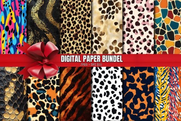 Download Safari Animal Print Digital Paper Pack - Safari Collection
