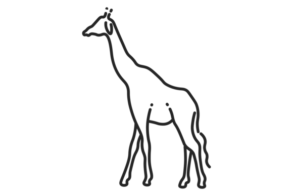 Download Giraffe Line Icon. Exotic Safari Wild an - Safari Collection