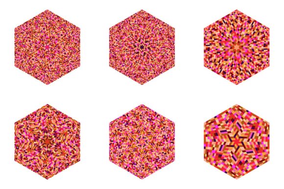 Download 6 Mosaic Hexagon Designs - Mosaic Collection