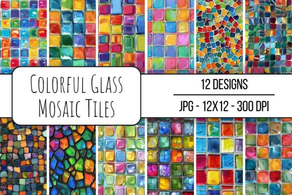 Download Colorful Glass Mosaic Tiles - Mosaic Collection
