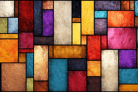 Download Vibrant Glass Tile Mosaic Pattern - Mosaic Collection